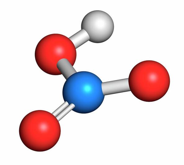 ساختار شیمیایی نیتریک اسید 