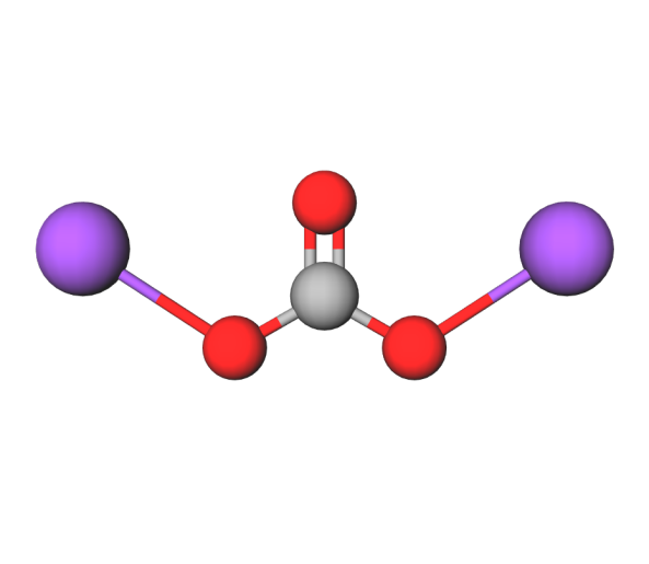ساختار مولکولی پتاسیم کربنات 