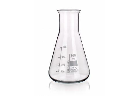 Erlenmeyer Zimax wide mouth product image is placed on a white background