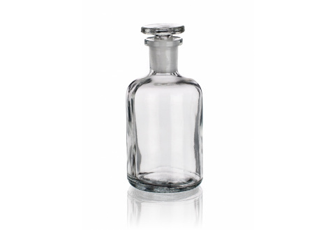 Zimax brand white powder lab bottle with lid