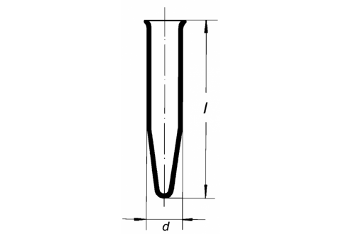 Zimax Falcon tube is drawn in the form of a map with height, length and width specified