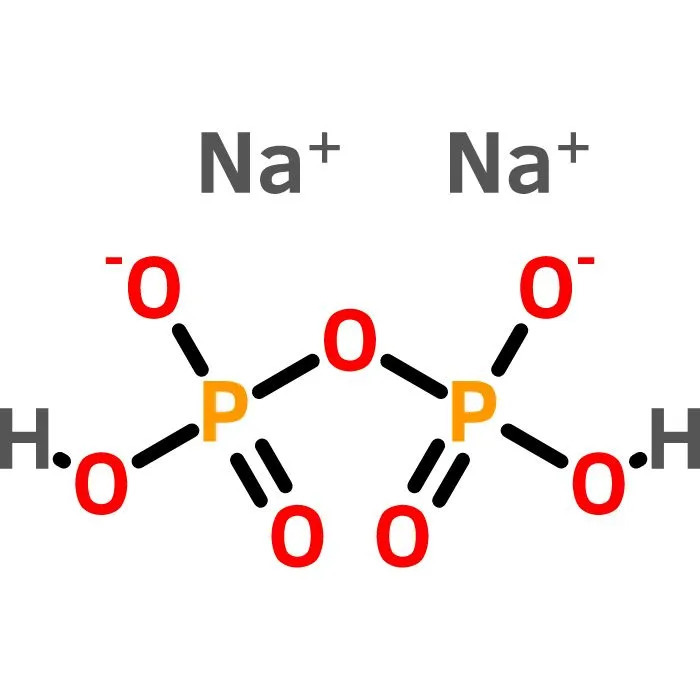  Formula and chemical and molecular structure of sodium acid pyrophosphate 