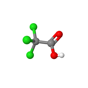 ساختار مولکولی تری کلرو استیک اسید آزمایشگاهی 