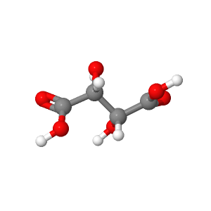 ساختار مولکولی ال تارتاریک اسید 