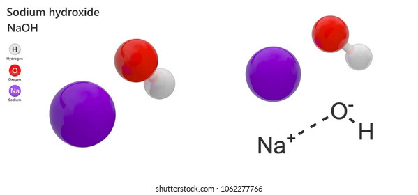 ساختار شیمیایی سدیم هیدروکساید