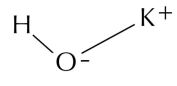 Chemical formula of potassium hydroxide