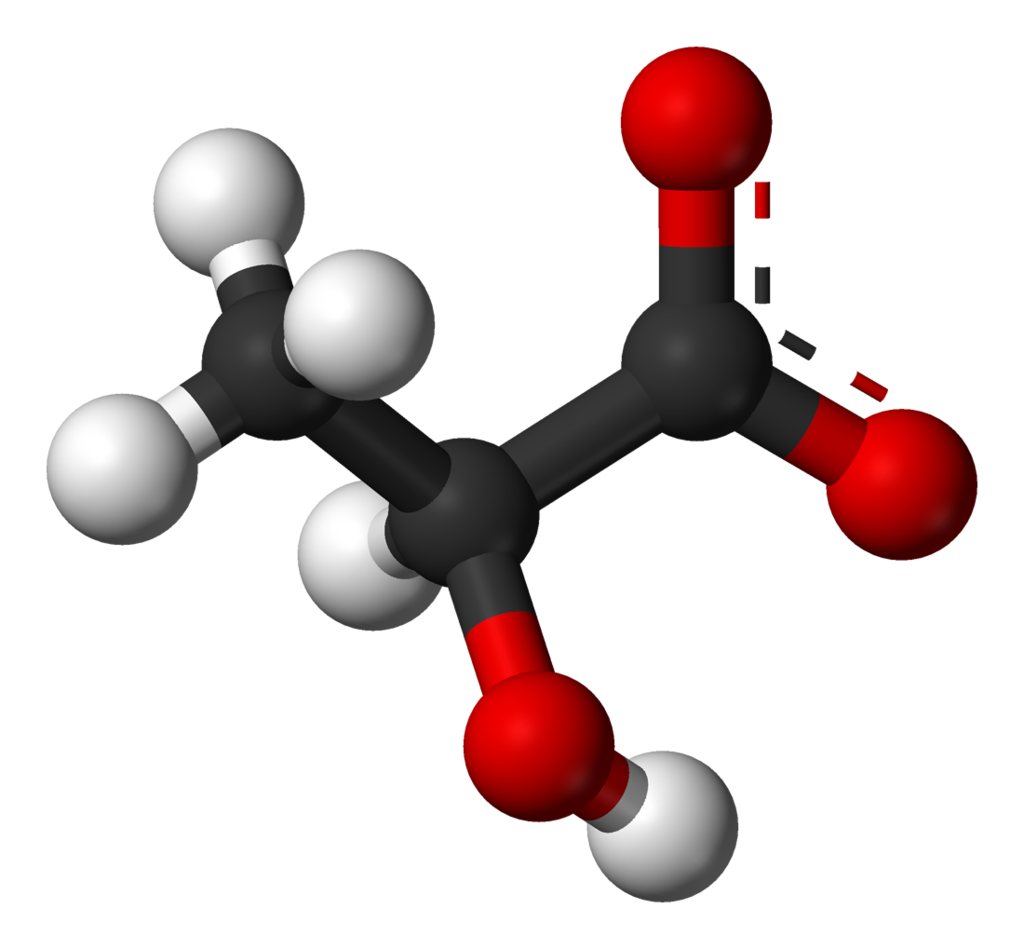  Molecular structure of sodium lactate 